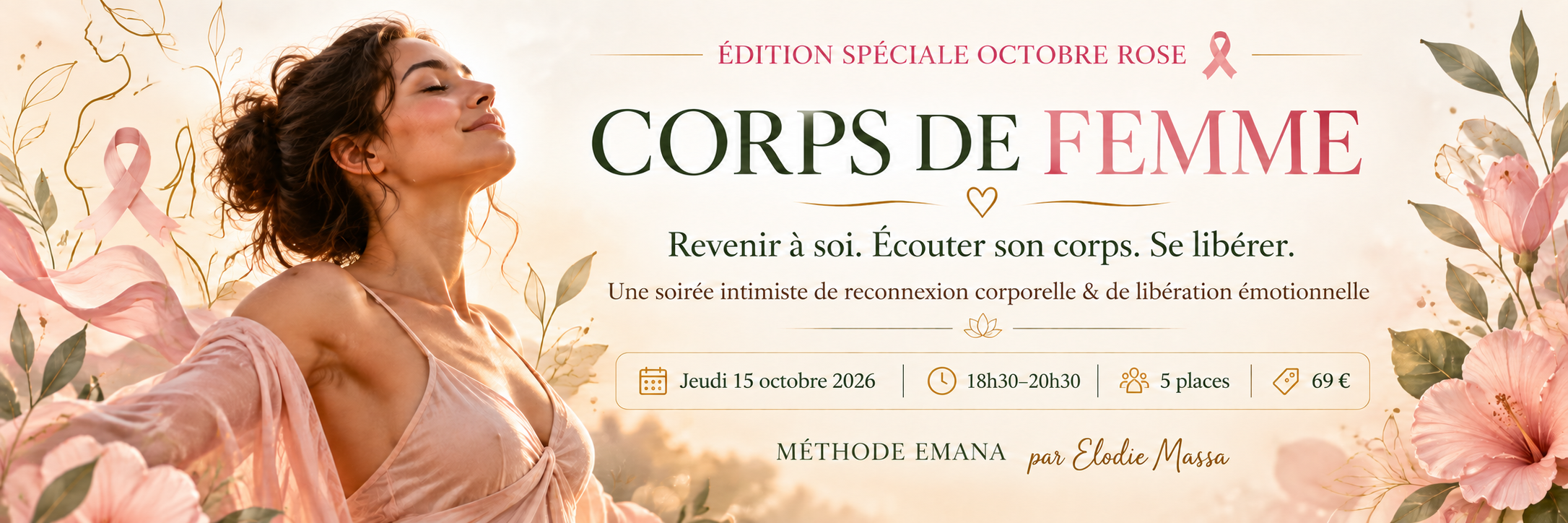 Corps de Femme — une soirée de reconnexion à soi à l’occasion d’Octobre Rose